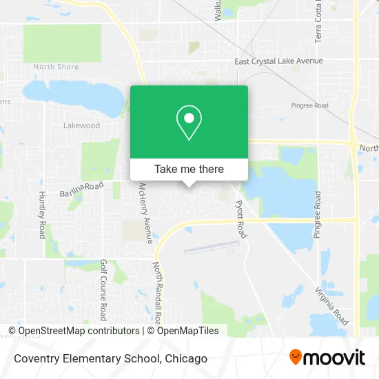 Coventry Elementary School map