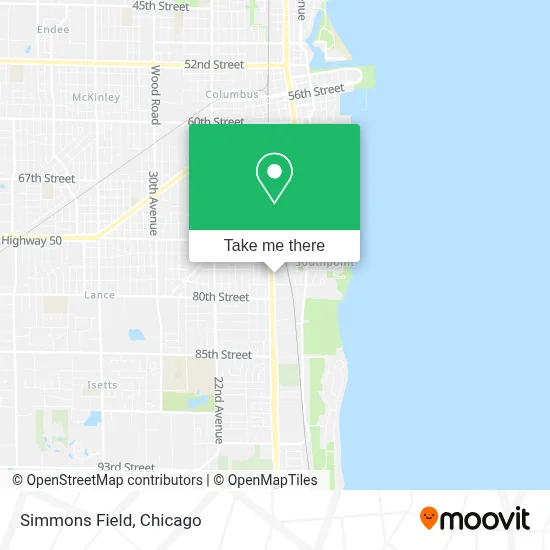 Simmons Field map