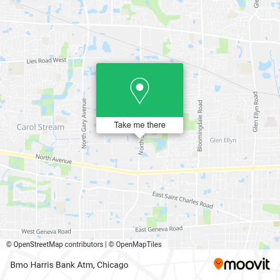 Bmo Harris Bank Atm map
