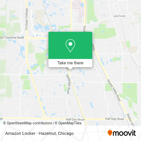 Amazon Locker - Hazelnut map