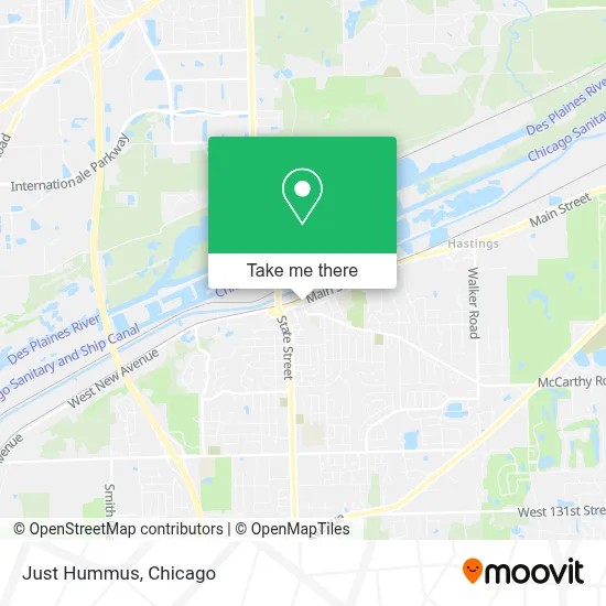Just Hummus map