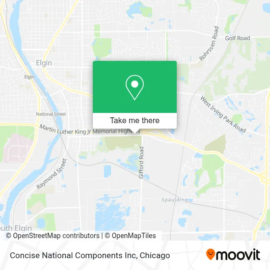 Concise National Components Inc map