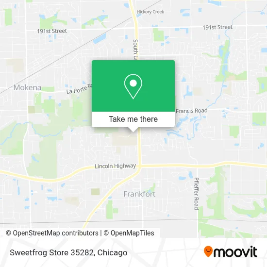 Sweetfrog Store 35282 map