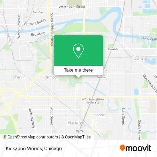 Kickapoo Woods map