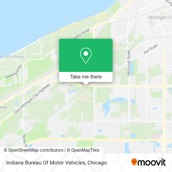 Indiana Bureau Of Motor Vehicles map