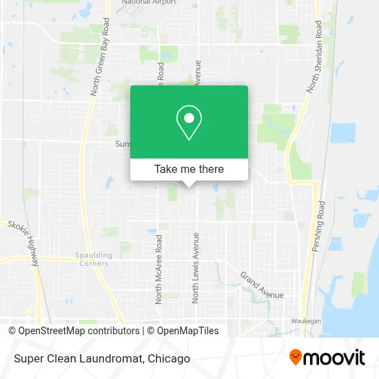 Super Clean Laundromat map