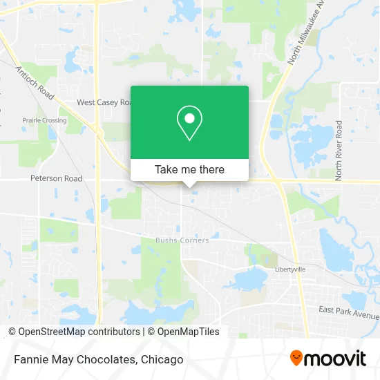 Fannie May Chocolates map