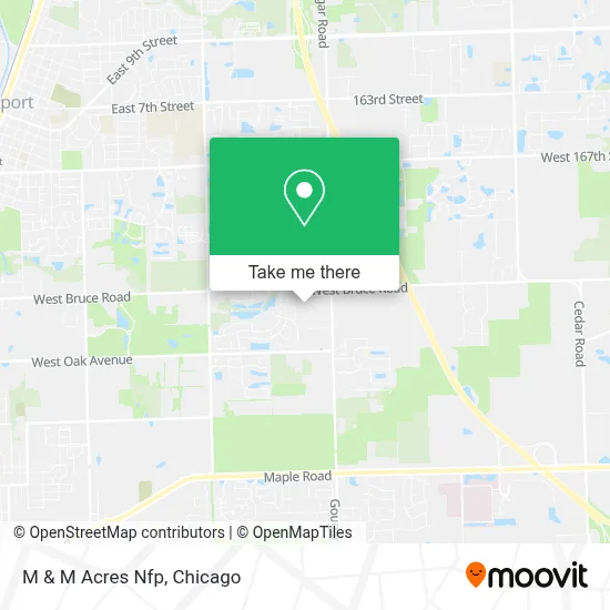 M & M Acres Nfp map