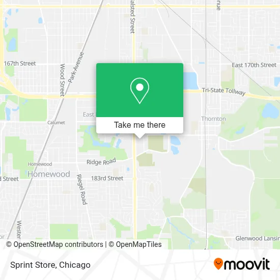 Sprint Store map