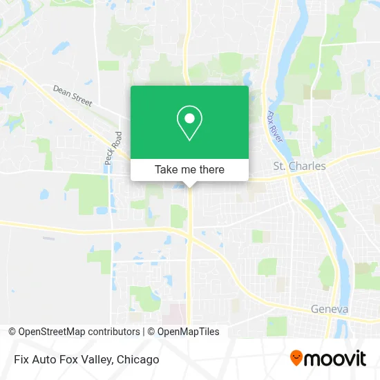 Fix Auto Fox Valley map