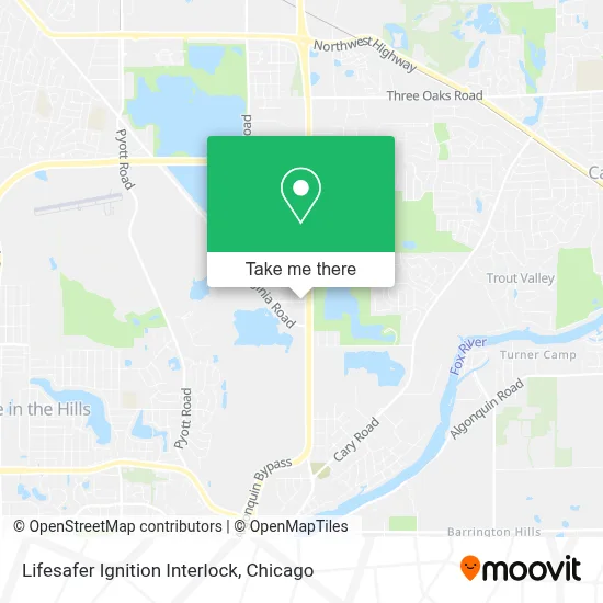 Lifesafer Ignition Interlock map