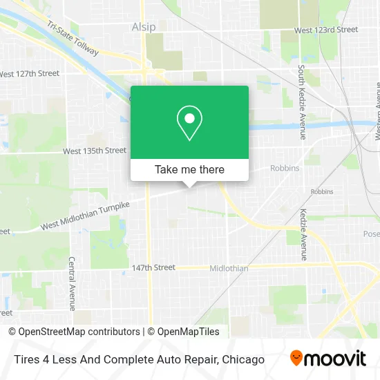 Tires 4 Less And Complete Auto Repair map