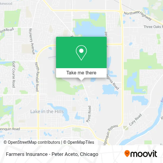 Farmers Insurance - Peter Aceto map
