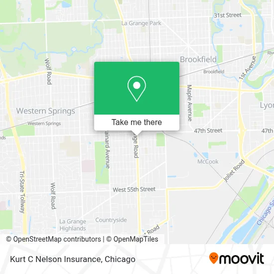 Kurt C Nelson Insurance map