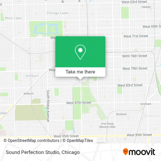 Sound Perfection Studio map