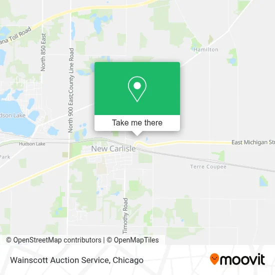 Wainscott Auction Service map