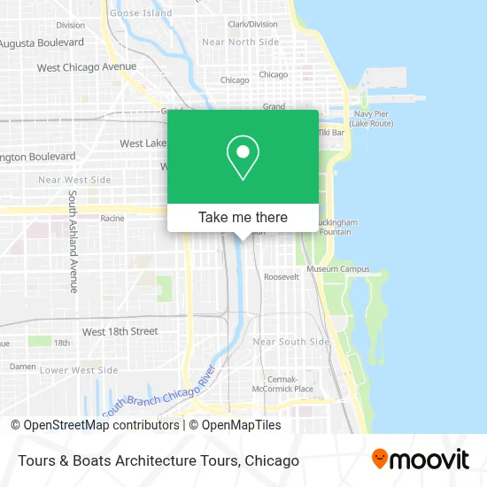 Tours & Boats Architecture Tours map