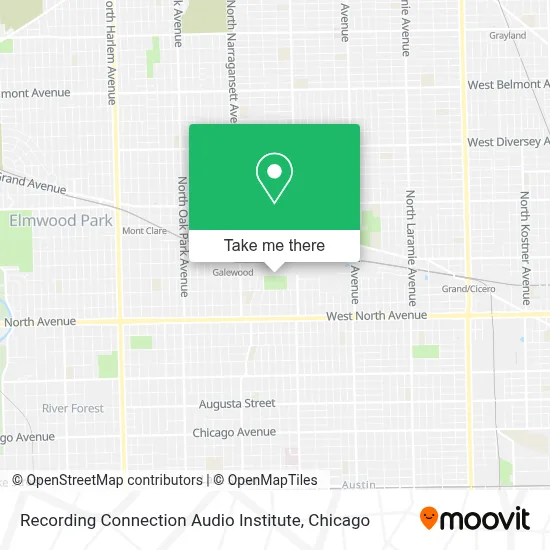Recording Connection Audio Institute map