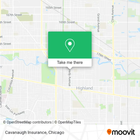 Cavanaugh Insurance map