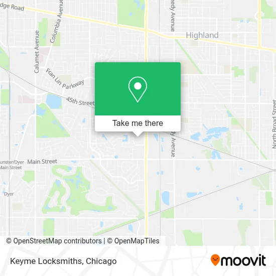 Keyme Locksmiths map