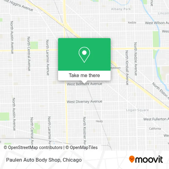 Paulen Auto Body Shop map