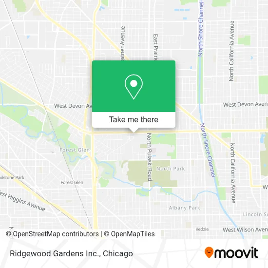 Ridgewood Gardens Inc. map
