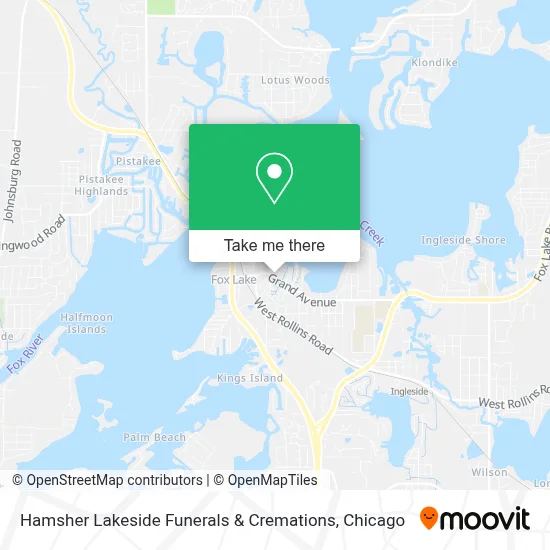 Hamsher Lakeside Funerals & Cremations map