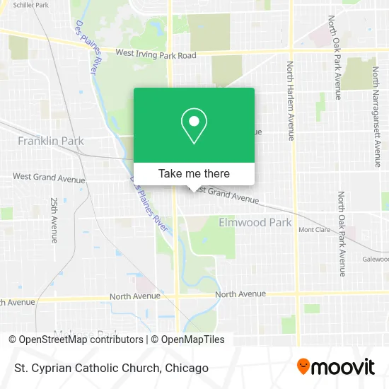 St. Cyprian Catholic Church map