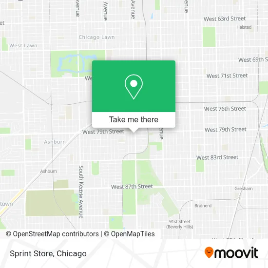 Sprint Store map