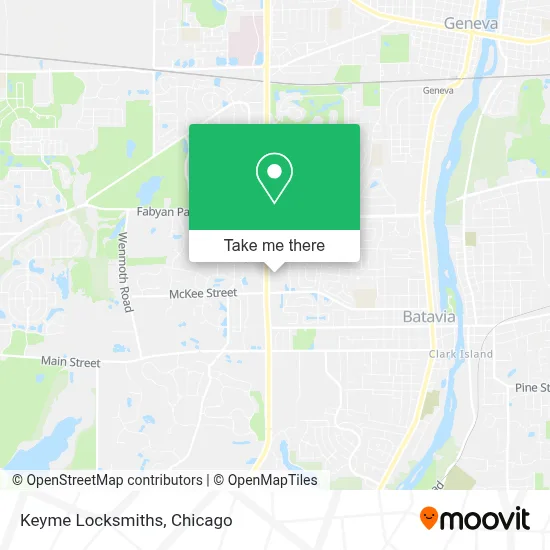 Keyme Locksmiths map
