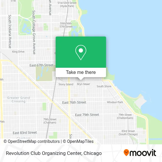 Revolution Club Organizing Center map