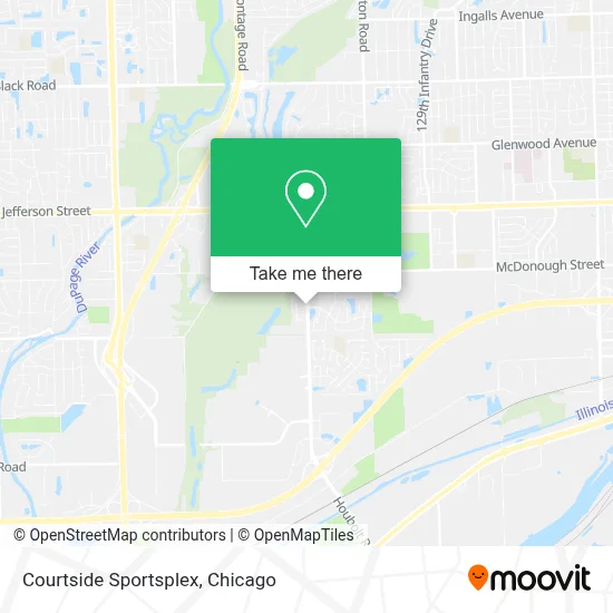 Courtside Sportsplex map