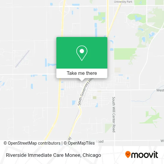 Riverside Immediate Care Monee map