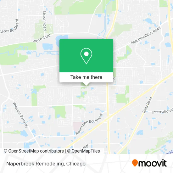 Naperbrook Remodeling map