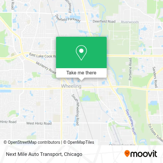 Next Mile Auto Transport map