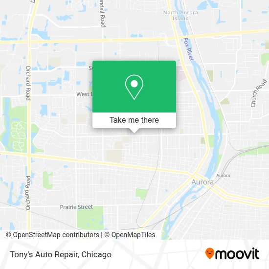 Tony's Auto Repair map