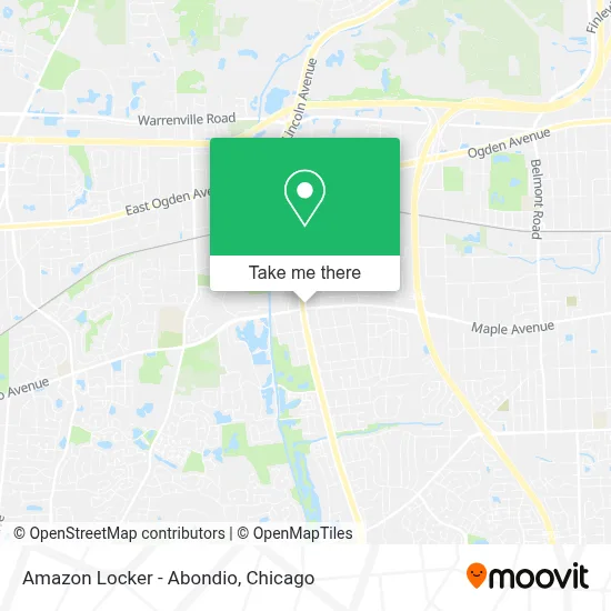 Amazon Locker - Abondio map