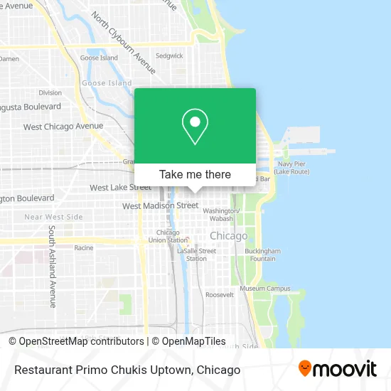 Restaurant Primo Chukis Uptown map