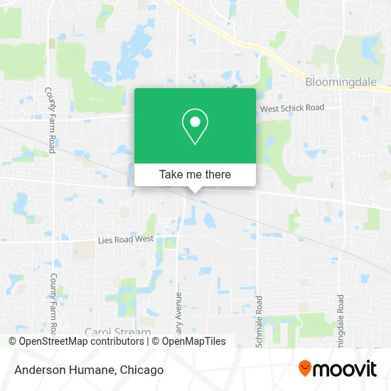 Anderson Humane map