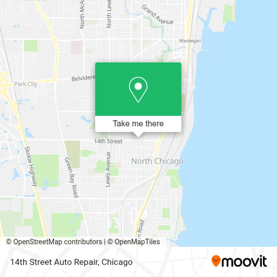 14th Street Auto Repair map