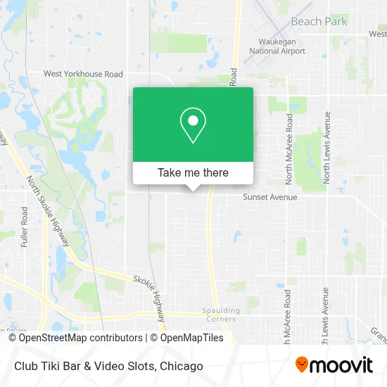 Club Tiki Bar & Video Slots map