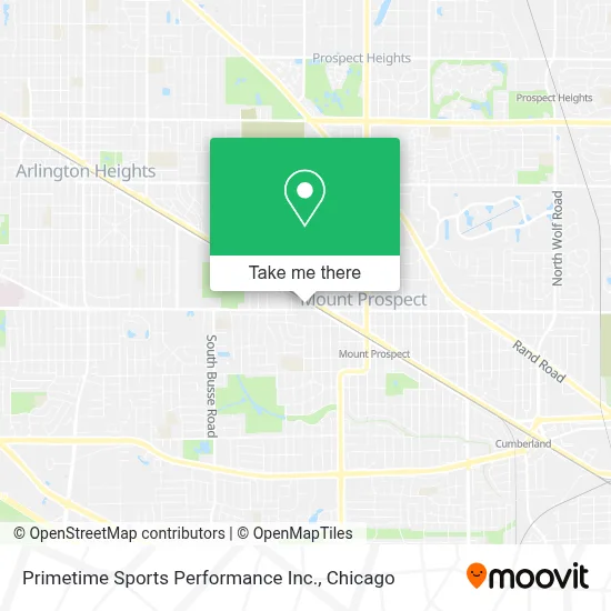 Primetime Sports Performance Inc. map
