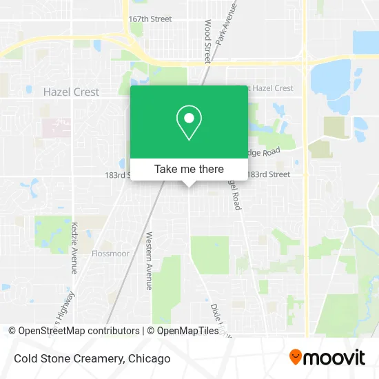 Cold Stone Creamery map