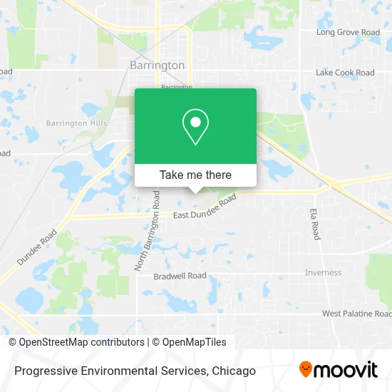 Progressive Environmental Services map