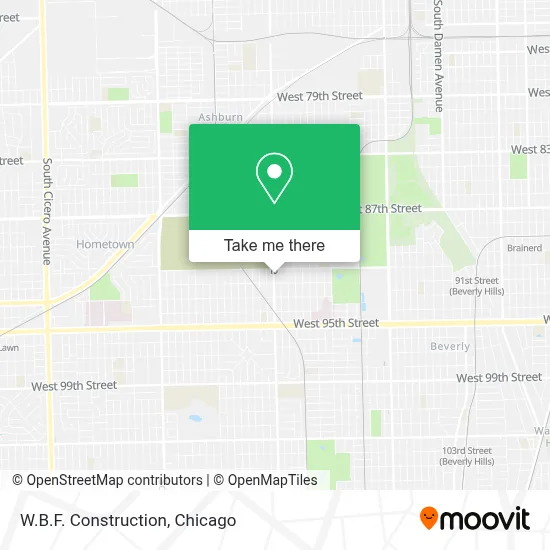 W.B.F. Construction map