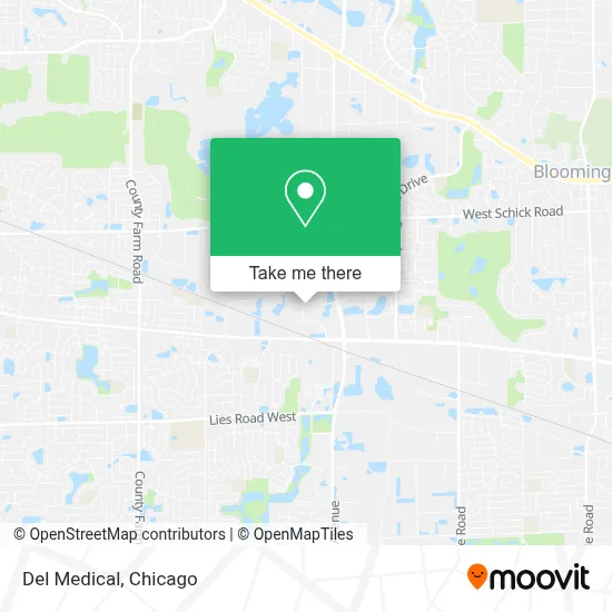 Del Medical map
