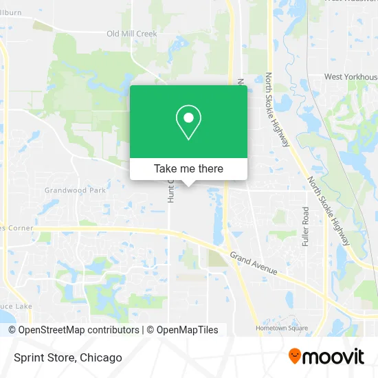 Sprint Store map