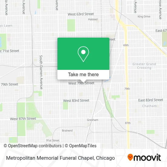 Metropolitan Memorial Funeral Chapel map