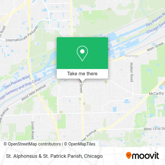 St. Alphonsus & St. Patrick Parish map