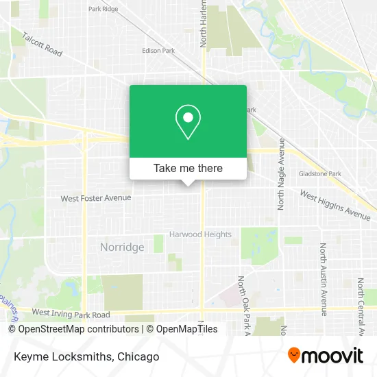 Keyme Locksmiths map